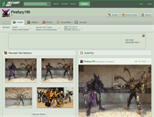Tablet Screenshot of firefury190.deviantart.com