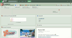 Desktop Screenshot of creddiegirl.deviantart.com
