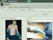 Tablet Screenshot of jumprabbit.deviantart.com