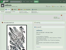 Tablet Screenshot of oddferatu.deviantart.com