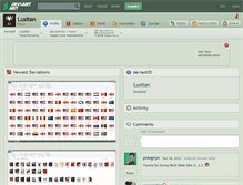 Tablet Screenshot of lusitan.deviantart.com