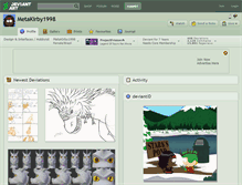 Tablet Screenshot of metakirby1998.deviantart.com