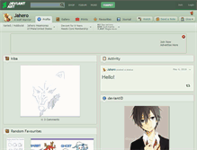 Tablet Screenshot of jahero.deviantart.com
