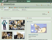 Tablet Screenshot of bellarussianprincess.deviantart.com