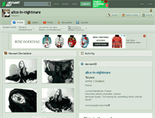 Tablet Screenshot of alice-in-nightmare.deviantart.com