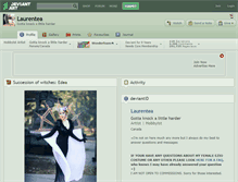Tablet Screenshot of laurentea.deviantart.com