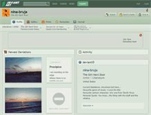 Tablet Screenshot of nina-bruja.deviantart.com