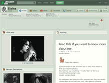 Tablet Screenshot of ellalina.deviantart.com