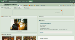 Desktop Screenshot of clementine-tangerine.deviantart.com