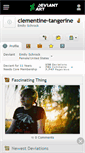 Mobile Screenshot of clementine-tangerine.deviantart.com
