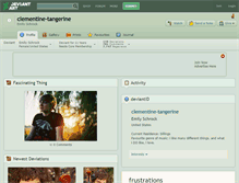 Tablet Screenshot of clementine-tangerine.deviantart.com