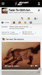 Mobile Screenshot of fade-to-oblivion.deviantart.com