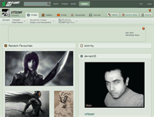 Tablet Screenshot of crizzer.deviantart.com