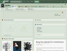 Tablet Screenshot of gendou.deviantart.com