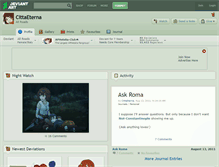 Tablet Screenshot of cittaeterna.deviantart.com