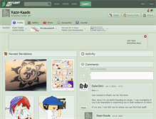 Tablet Screenshot of kaze-kaado.deviantart.com