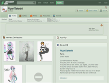 Tablet Screenshot of fiyoritakeshi.deviantart.com