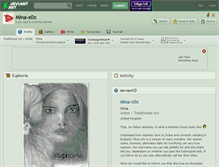 Tablet Screenshot of mina-x0x.deviantart.com