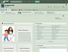Tablet Screenshot of madiquin185.deviantart.com