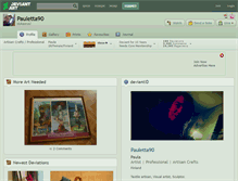 Tablet Screenshot of pauletta90.deviantart.com