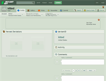 Tablet Screenshot of kitted.deviantart.com