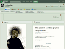 Tablet Screenshot of cynicdesign.deviantart.com