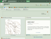 Tablet Screenshot of digidude90.deviantart.com