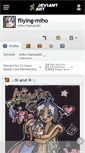 Mobile Screenshot of fliying-miho.deviantart.com