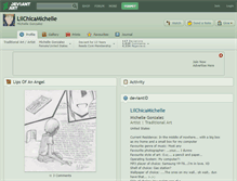 Tablet Screenshot of lilchicamichelle.deviantart.com