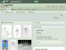 Tablet Screenshot of drgnfli1984.deviantart.com