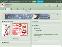 Tablet Screenshot of animebaka.deviantart.com