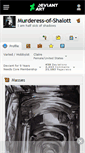 Mobile Screenshot of murderess-of-shalott.deviantart.com