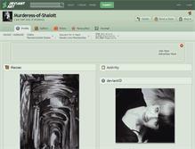 Tablet Screenshot of murderess-of-shalott.deviantart.com