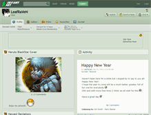 Tablet Screenshot of leafraven.deviantart.com