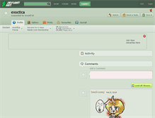 Tablet Screenshot of exoctica.deviantart.com