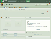 Tablet Screenshot of imsuperhappyplz.deviantart.com