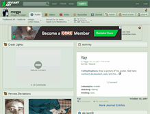 Tablet Screenshot of meggo.deviantart.com
