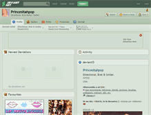 Tablet Screenshot of princesitahpop.deviantart.com