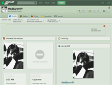 Tablet Screenshot of madbaron99.deviantart.com