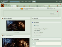 Tablet Screenshot of neovius.deviantart.com