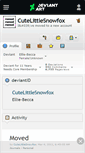 Mobile Screenshot of cutelittlesnowfox.deviantart.com