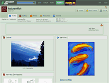 Tablet Screenshot of lostcrawfish.deviantart.com