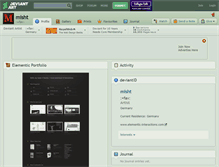 Tablet Screenshot of misht.deviantart.com