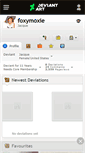 Mobile Screenshot of foxymoxie.deviantart.com