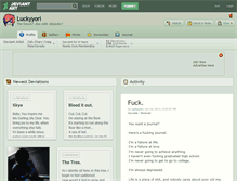 Tablet Screenshot of luckyyori.deviantart.com