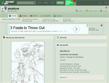 Tablet Screenshot of alexislove.deviantart.com
