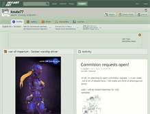Tablet Screenshot of kouta77.deviantart.com