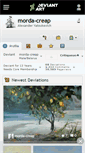 Mobile Screenshot of morda-creap.deviantart.com