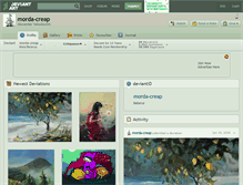 Tablet Screenshot of morda-creap.deviantart.com