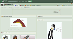 Desktop Screenshot of deaththewolf32.deviantart.com
